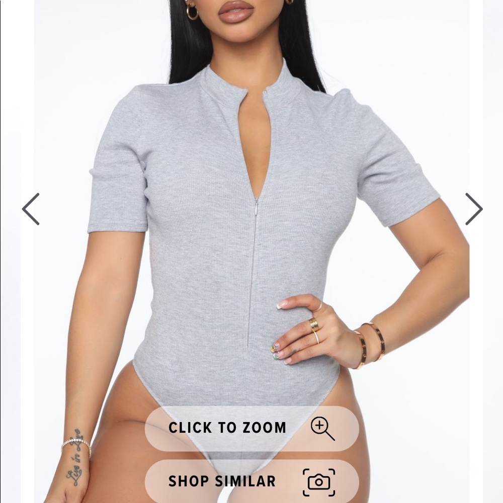 Grey bodysuit